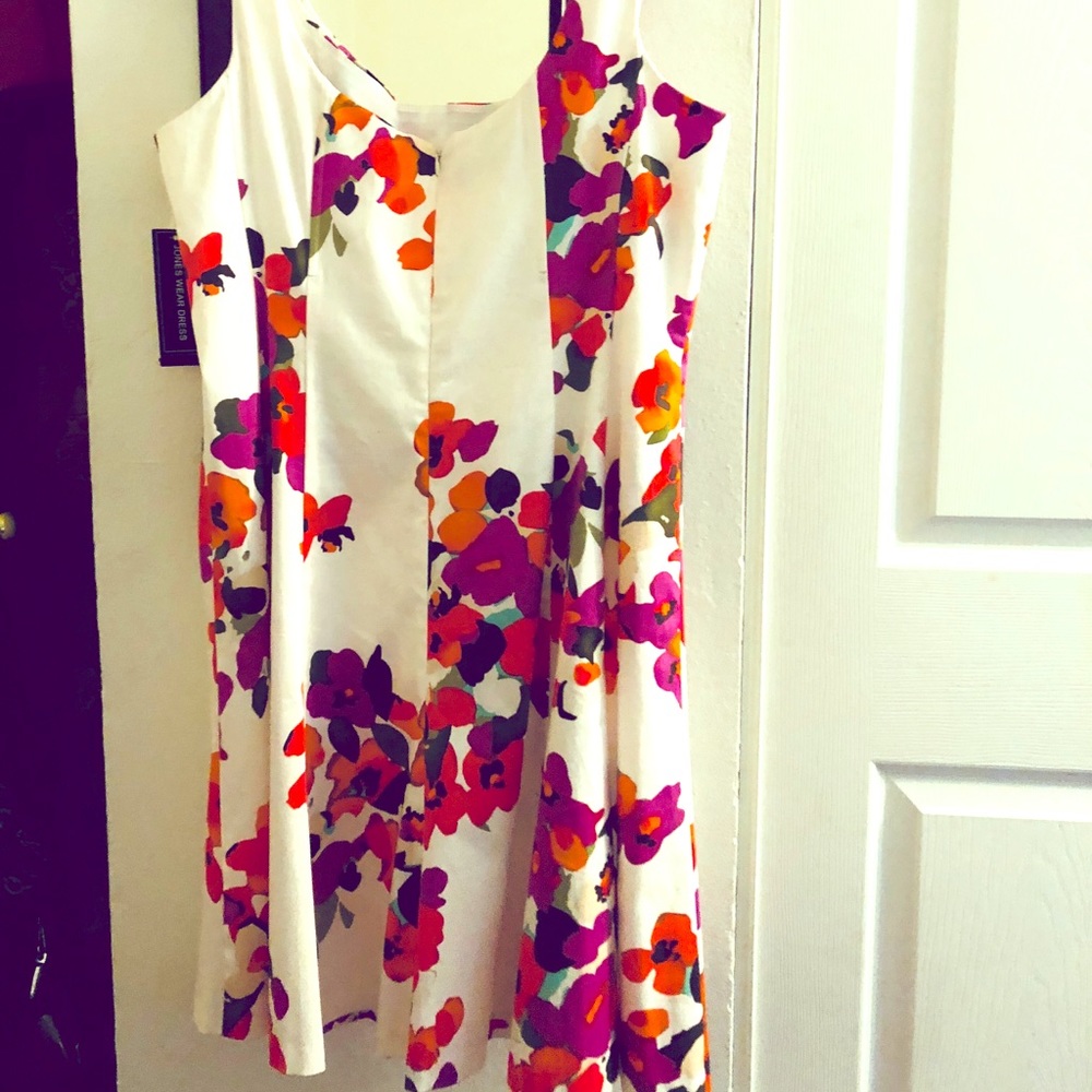 ♦️SALE!♦️Floral Dress Plus Sz 18 Formal 98% cotton - Picture 1 of 8